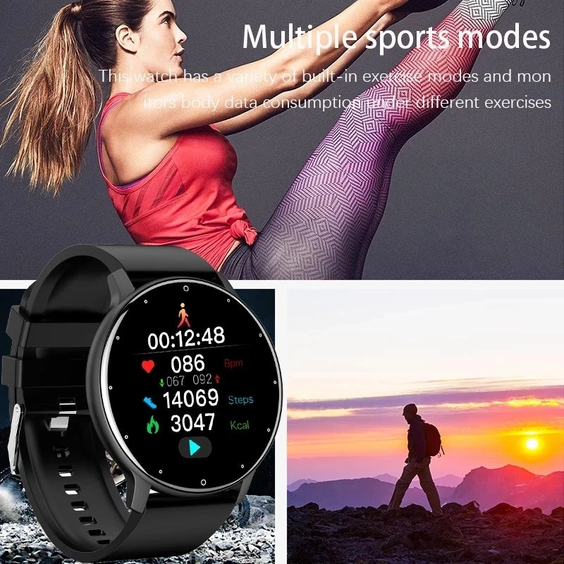 Smart Watch Men LIGE 2021; Full Touch Screen Sport Fitness Watch IP67 Waterproof with Bluetooth For Android & IOS smartwatch.