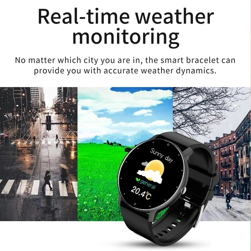 Smart Watch Men LIGE 2021; Full Touch Screen Sport Fitness Watch IP67 Waterproof with Bluetooth For Android & IOS smartwatch.