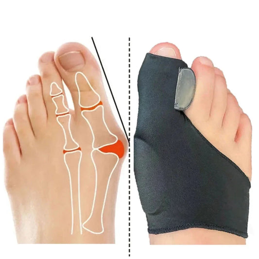 Bunion Corrector, Big Toe Separator Pain Relief, Orthotics Feet's Bone /Thumb Adjuster Correction, Pedicure Sock Straightener - 1 Pair